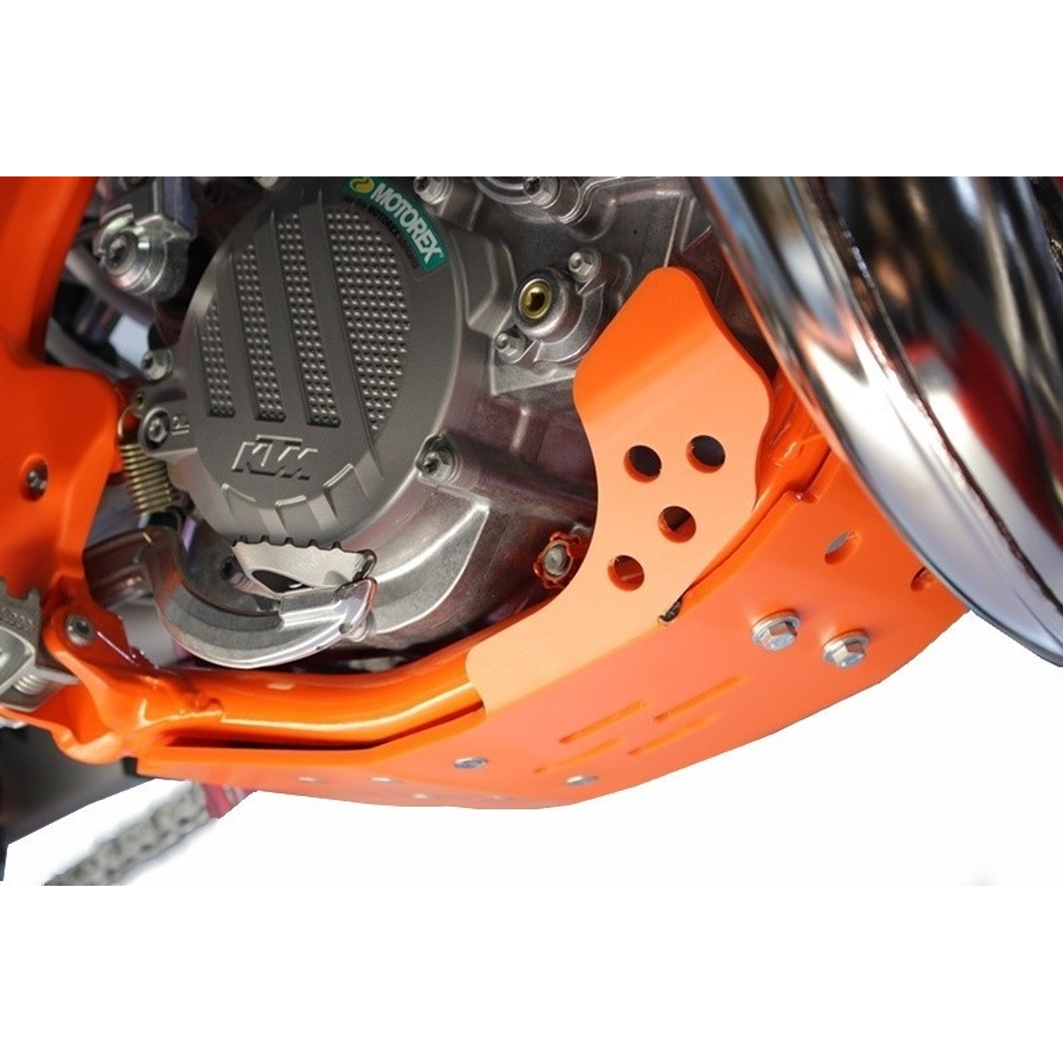 Proteção de Cárter AXP GP, Polietileno PEAD, Laranja, KTM SX85/Husqvarna TC85