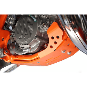 Proteção de Cárter AXP GP, Polietileno PEAD, Laranja, KTM SX85/Husqvarna TC85