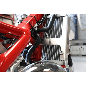 Proteção de Radiador AXP, Alumínio, Vermelha, Beta RR125