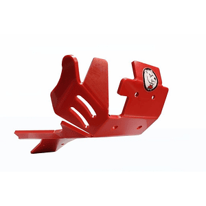 Proteção de Cárter AXP Enduro Xtrem, Polietileno PEAD, Vermelha, Gas Gas EC250/300