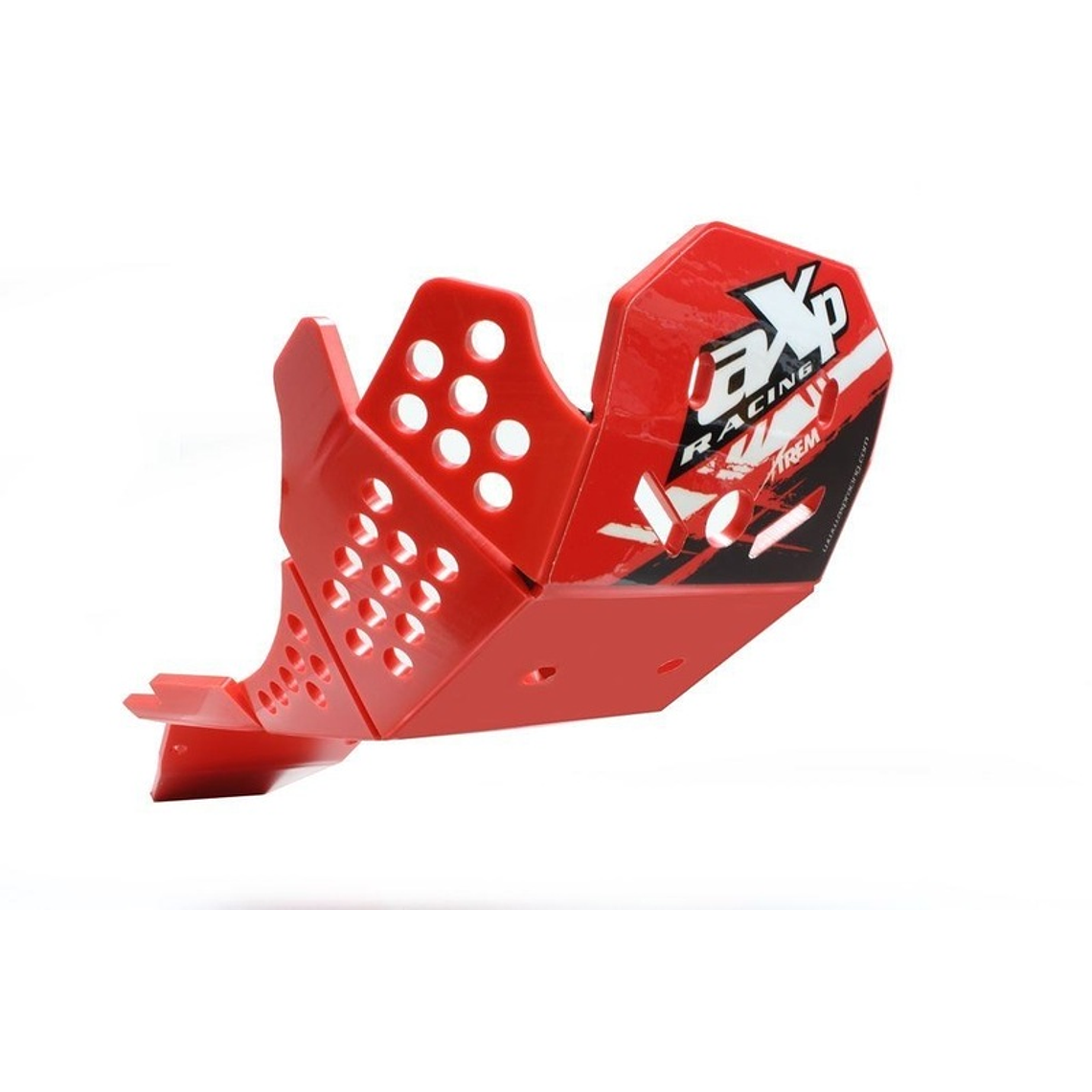 Proteção de Cárter AXP Enduro Xtrem, Polietileno PEAD, Vermelha, Honda CRF250/450R/RX 1