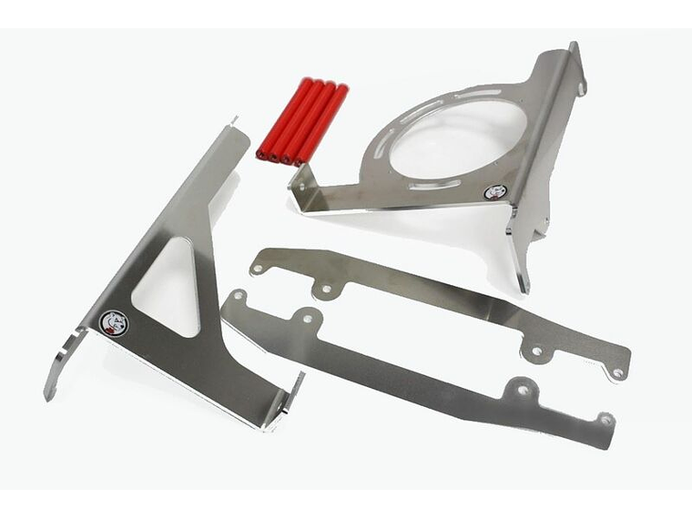 Protetores de Radiador Alumínio Vermelha AXP Beta RR250/300 1