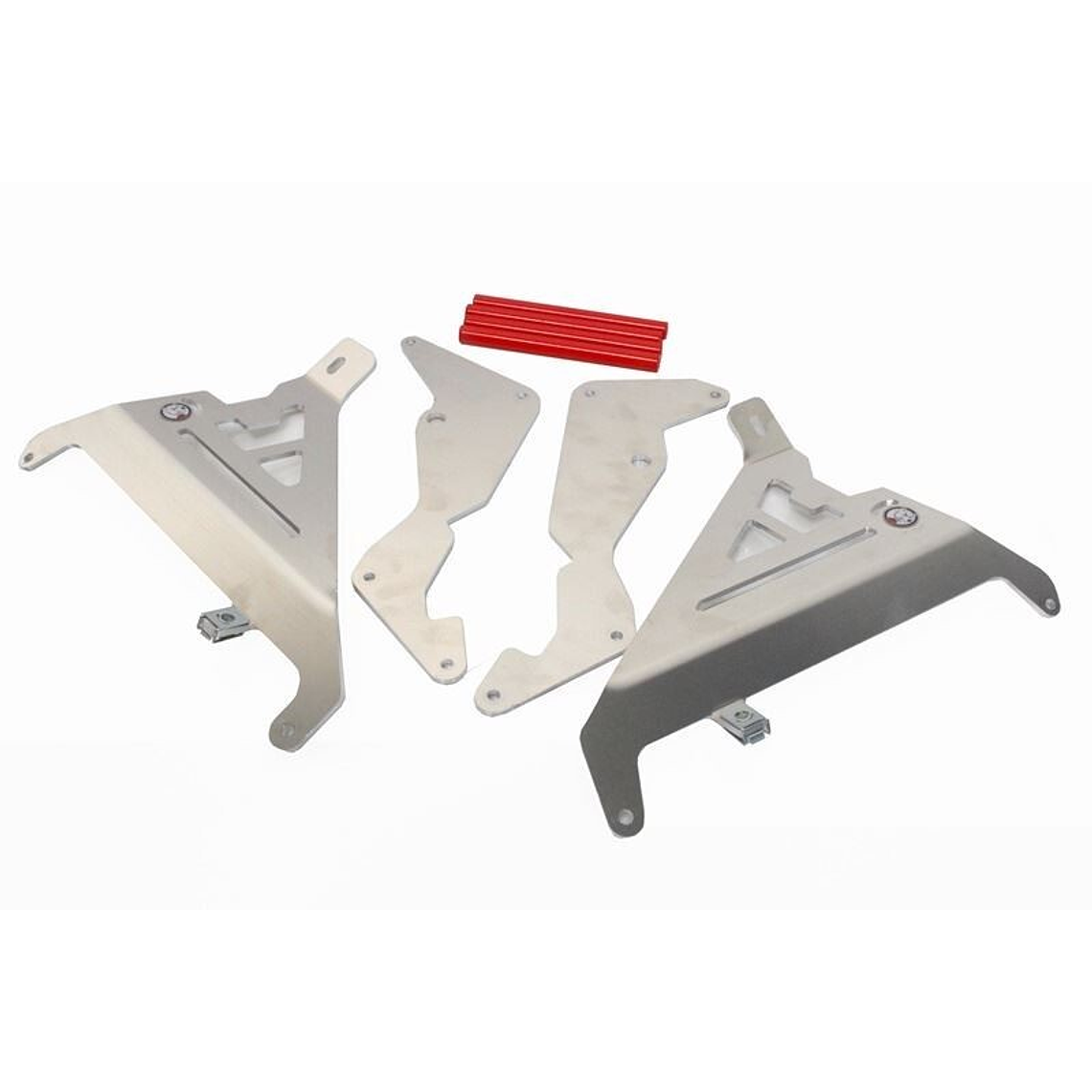 Proteção de Radiador AXP, Alumínio, Vermelha, Honda CRF250R/250RX 1