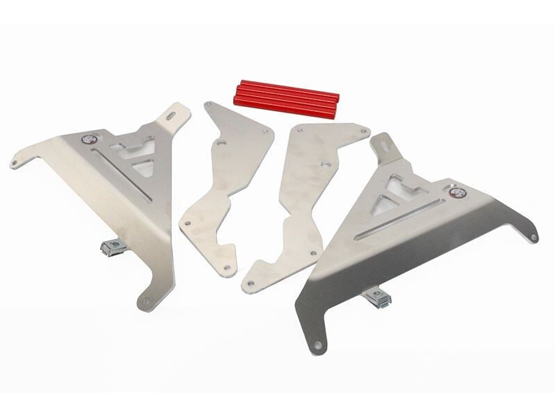 Proteção de Radiador AXP, Alumínio, Vermelha, Honda CRF250R/250RX 1