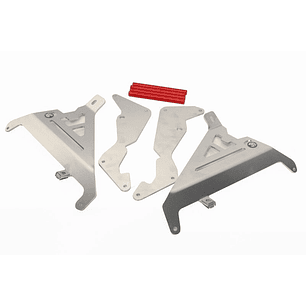 Proteção de Radiador AXP, Alumínio, Vermelha, Honda CRF250R/250RX