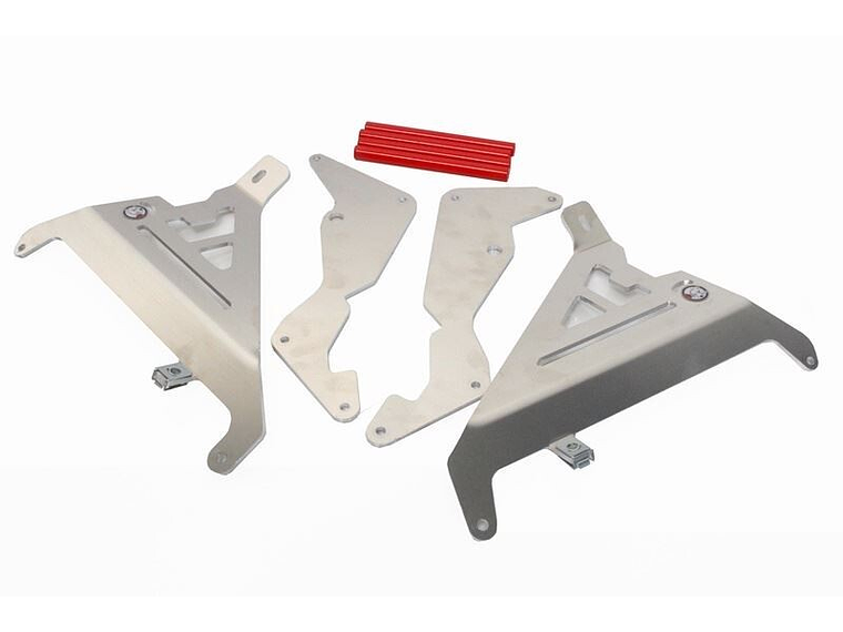 Proteção de Radiador AXP, Alumínio, Vermelha, Honda CRF250R/250RX 1