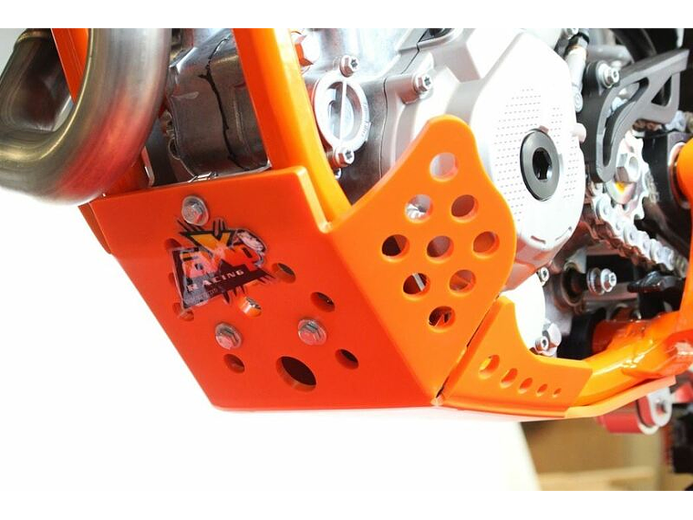 Proteção de Cárter AXP GP, Polietileno PEAD, Laranja, KTM SX-F250/350 1