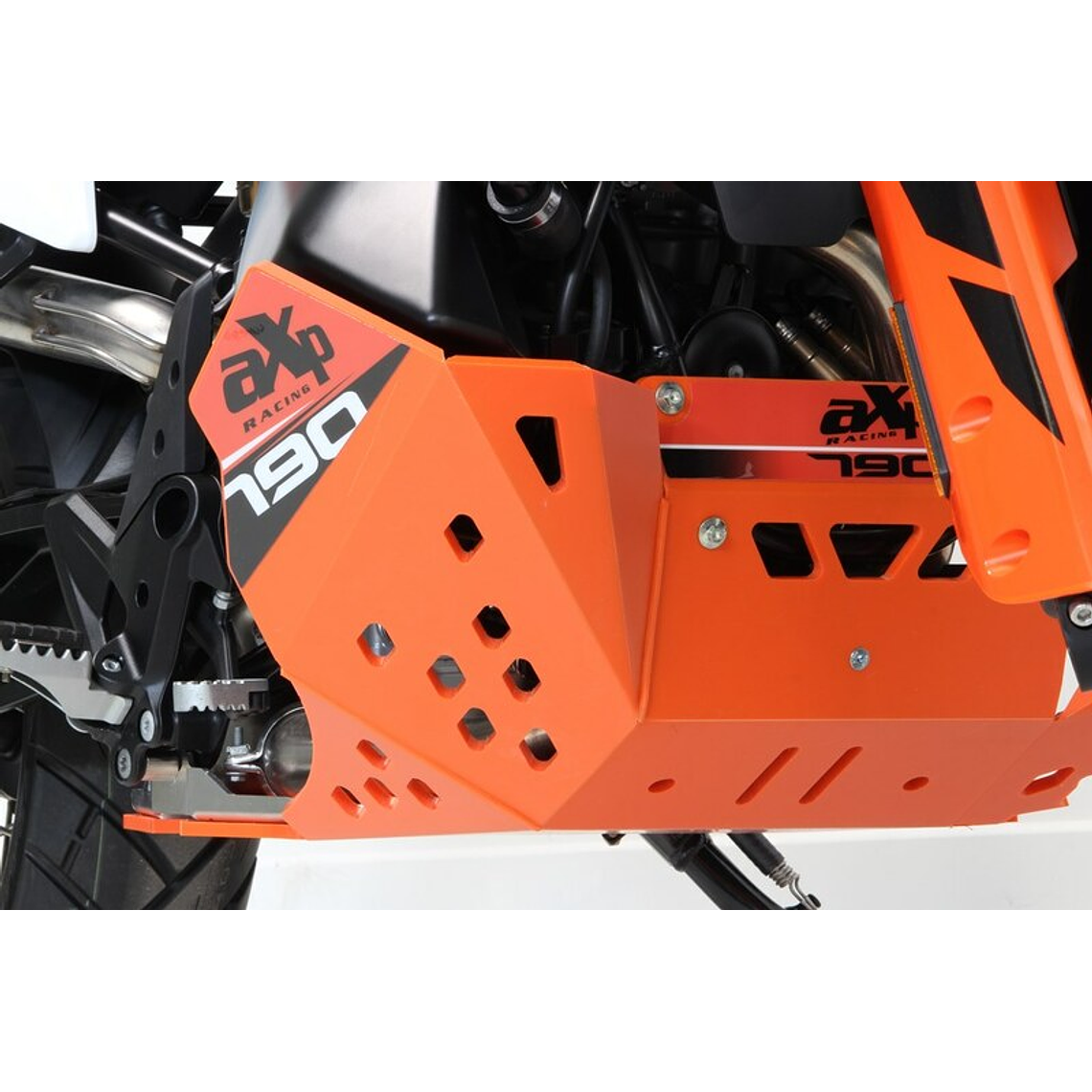 Proteção de Cárter AXP Enduro, Polietileno PEAD, Laranja 1