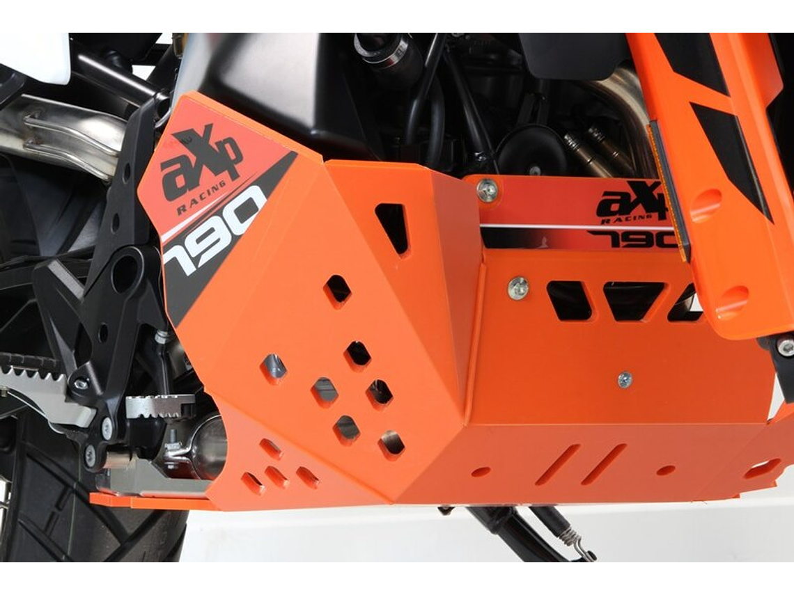 Proteção de Cárter AXP Enduro, Polietileno PEAD, Laranja 1