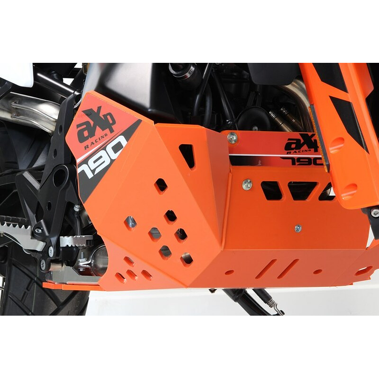Proteção de Cárter AXP Enduro, Polietileno PEAD, Laranja 1