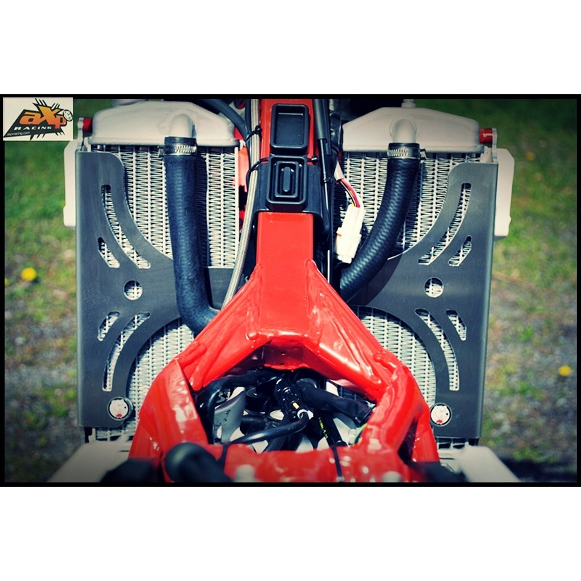 Protetores de Radiador Alumínio Vermelha AXP Beta AX1314 1