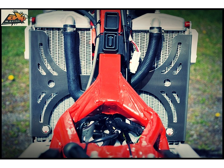 Protetores de Radiador Alumínio Vermelha AXP Beta AX1314 1