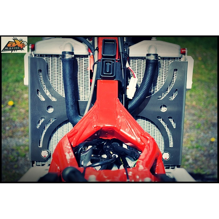 Protetores de Radiador Alumínio Vermelha AXP Beta AX1314 1