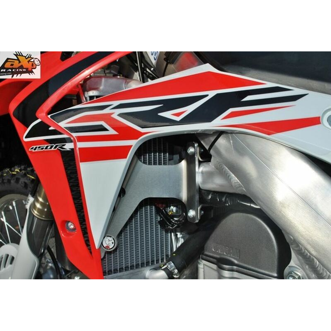 Protetores de Radiador Alumínio Vermelha AXP Honda AX1336 1