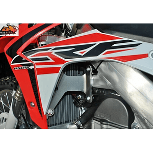 Protetores de Radiador Alumínio Vermelha AXP Honda AX1336