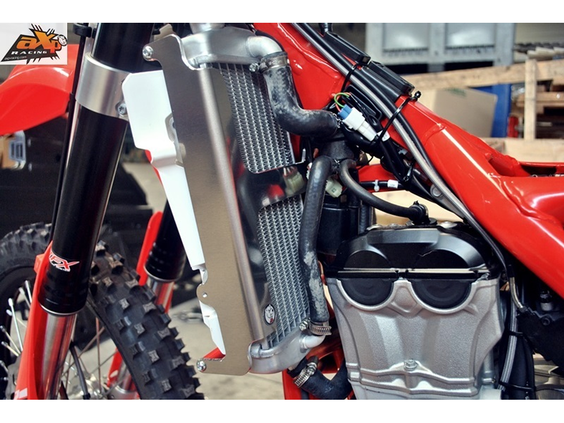 Protetores de Radiador Alumínio Vermelha AXP Beta AX1357 1