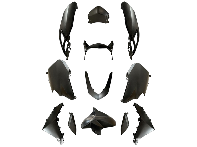 Kit Plásticos Yamaha N-Max 125 11 Peças Cinza Metálico Fosco 1