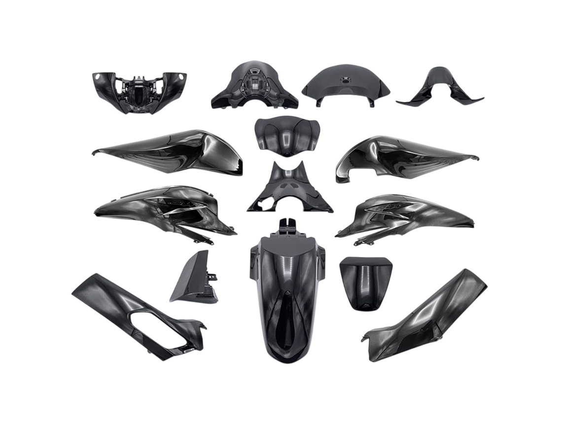 Kit Plásticos Honda PCX 125 2018-2020 15 Peças Preto Nighstar Pearl  1