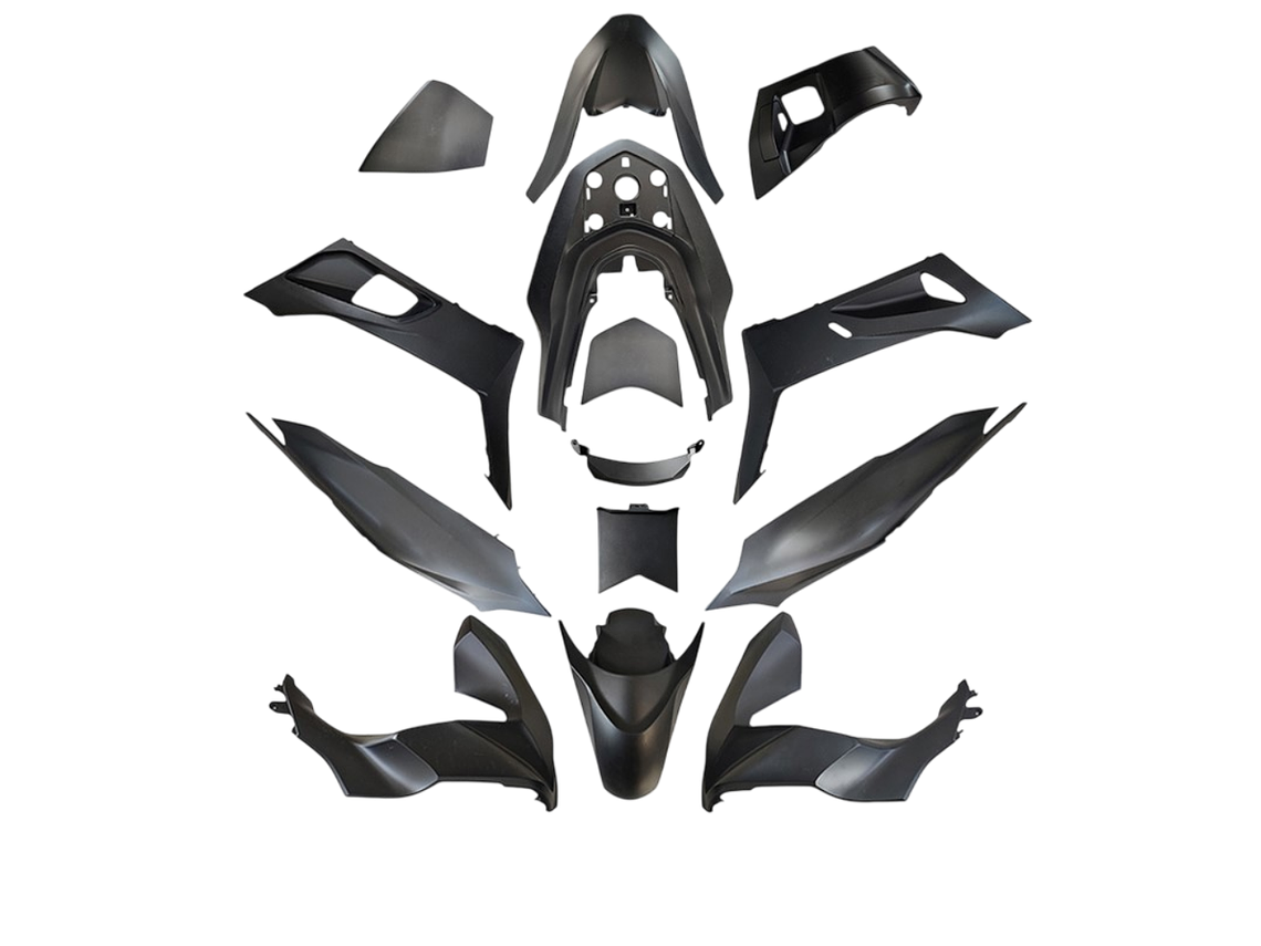 Kit Plásticos Honda PCX 125 2021-2024 14 Peças Preto 1