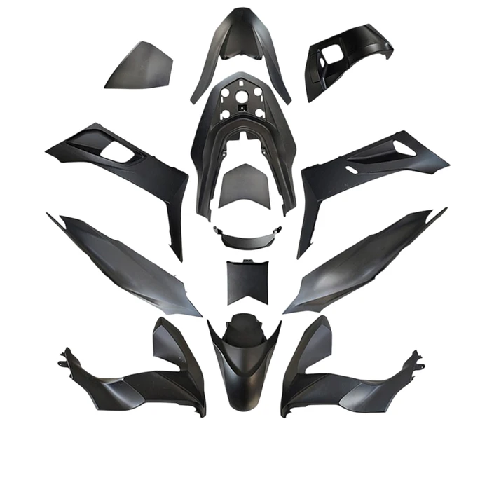Kit Plásticos Honda PCX 125 2021-2024 14 Peças Preto 1