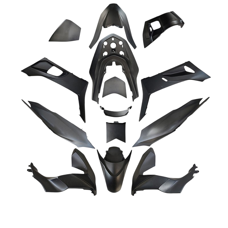 Kit Plásticos Honda PCX 125 2021-2024 14 Peças Preto 1