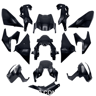 Kit Plásticos Honda ADV 350 2022-2024 Preto Mate 
