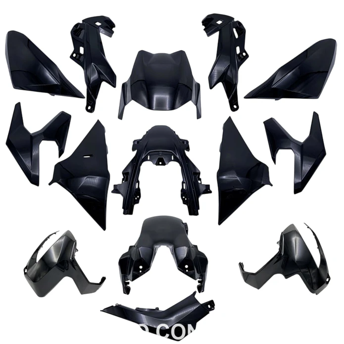 Kit Plásticos Honda ADV 350 2022-2024 Preto Mate  1