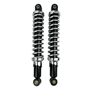 Amortecedores Pretos / Mola Cromada 