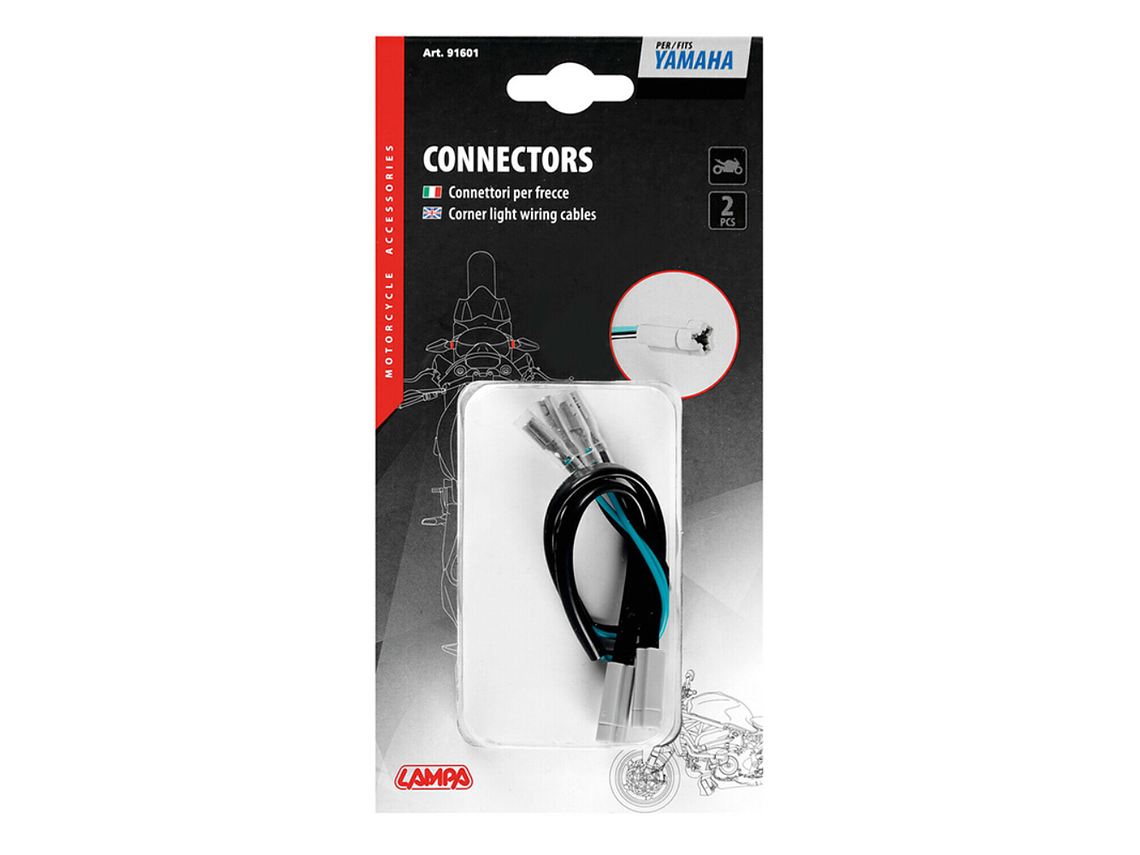 Conectores Piscas LED Yamaha Lampa (2 Unid.)  3