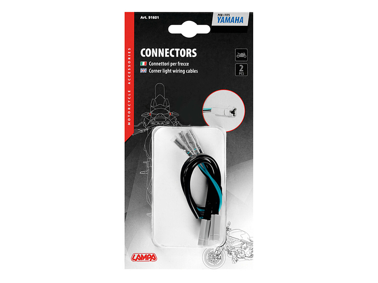 Conectores Piscas LED Yamaha Lampa (2 Unid.)  3