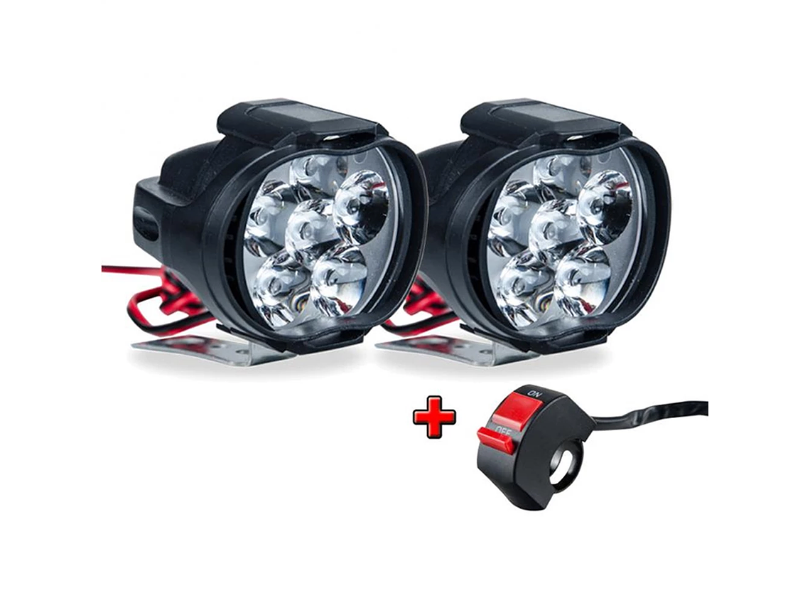 Auxiliary Headlights for Motorcycle with Switch 1