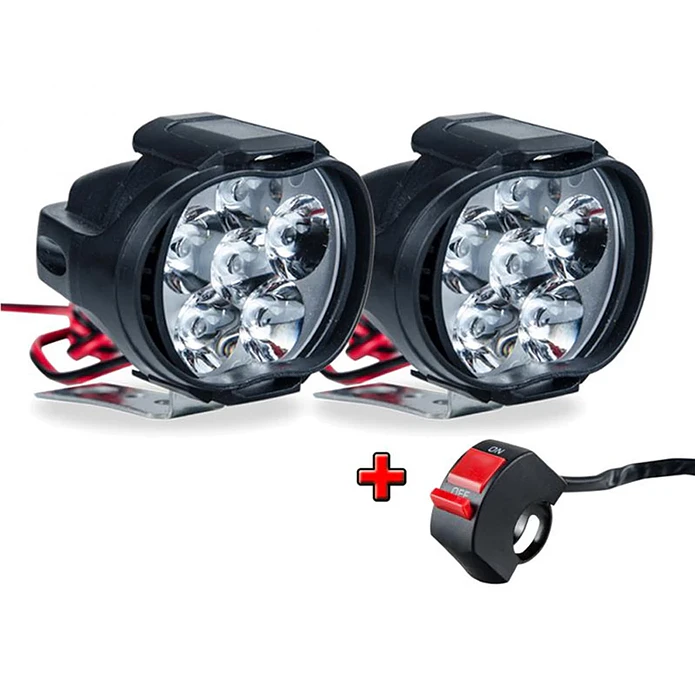 Faros Auxiliares para Moto con Interruptor 1