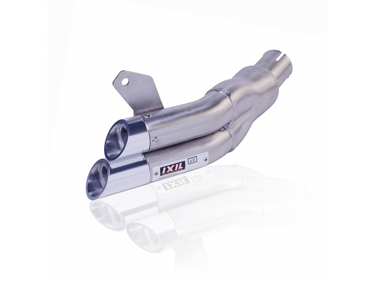 IXIL Dual Hyperlow L2X Escape Aço Inoxidável / Alumínio Polido - Suzuki SFV 650 Gladius - XS8358V 1