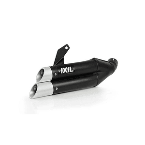 IXIL Dual Hyperlow L3XB Escape Aço Inoxidável Preto / Alumínio - KTM Duke RC125 - XM3357XB