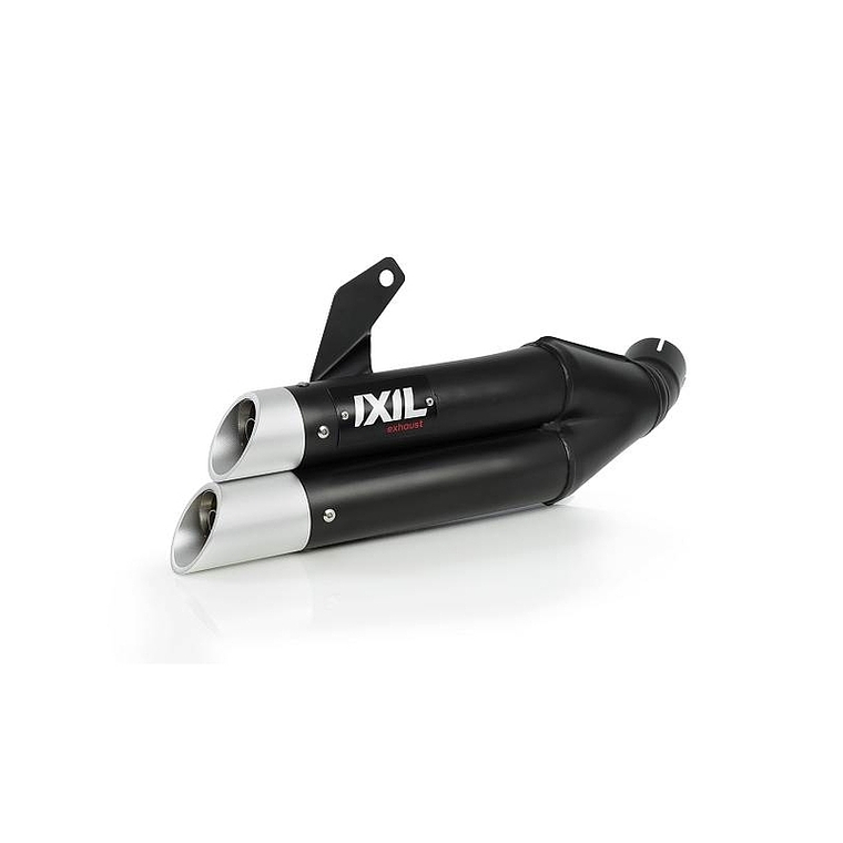 IXIL Dual Hyperlow L3XB Escape Aço Inoxidável Preto / Alumínio - Honda CBR500R - XH6333XB 1