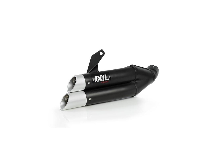 IXIL Dual Hyperlow L3XB Escape Aço Inoxidável Preto / Alumínio - Suzuki GSF-650N - XS8357XB 1