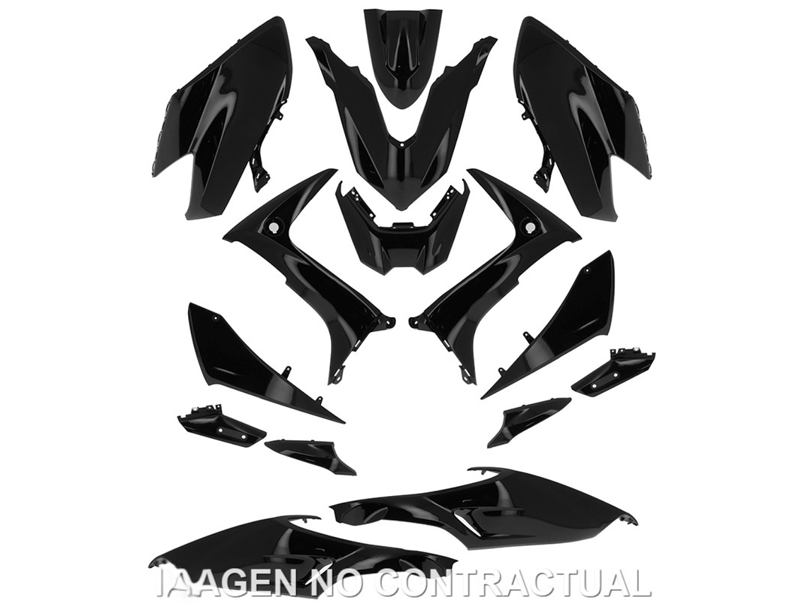 Kit Plásticos Yamaha T-MAX 560 2020-2021 (Preto Brilhante)  1