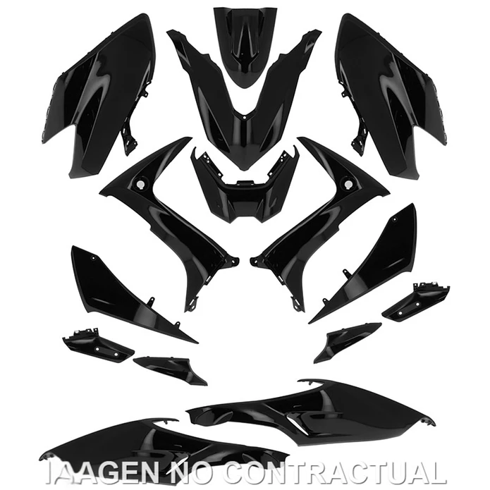 Kit Plásticos Yamaha T-MAX 560 2020-2021 (Preto Brilhante)  1
