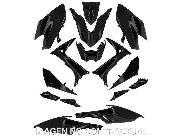 Kit Plásticos Yamaha T-MAX 560 2020-2021 (Preto Brilhante)  1