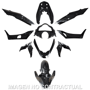 Kit Plásticos Honda PCX 125 2014-2016 (Preto Brilhante) 