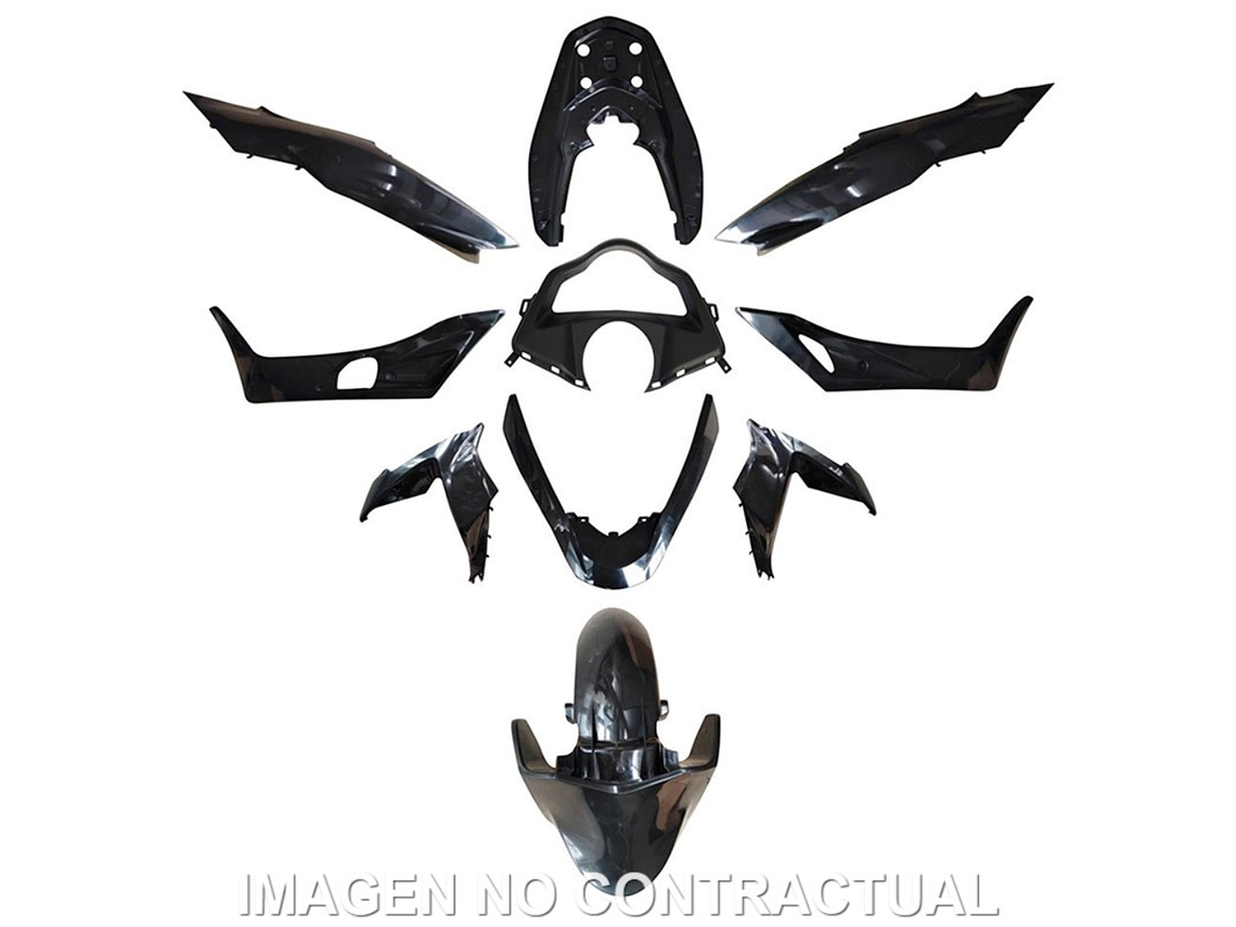 Kit Plásticos Honda PCX 125 2014-2016 (Preto Mate)  1