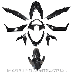 Kit Plásticos Honda PCX 125 2014-2016 (Preto Mate) 