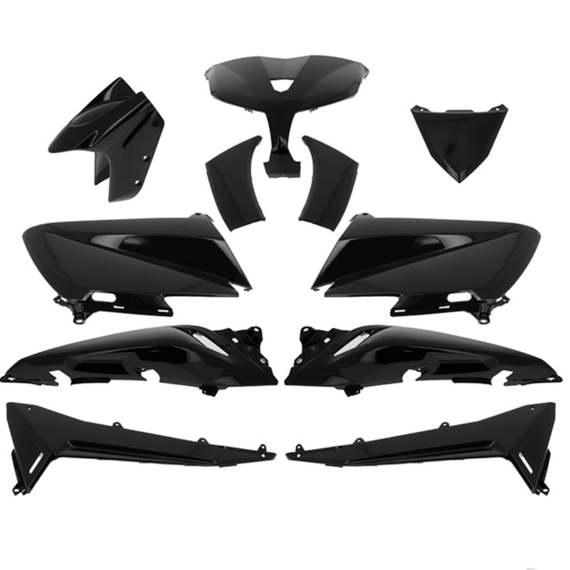 Kit Plásticos Yamaha T-MAX 530 2012-2014 (Preto Mate)  1