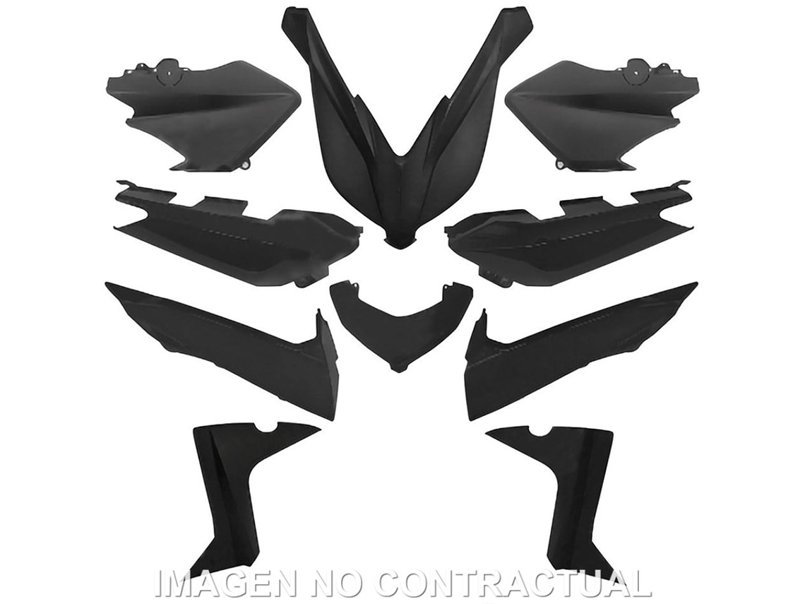 Kit Plásticos Yamaha X-MAX 125/250/400 (Preto Mate)  1
