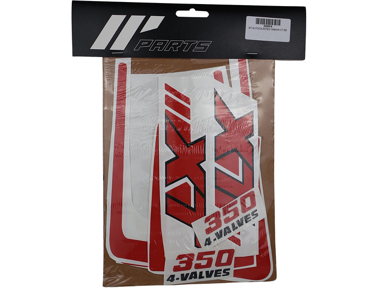 Kit Autocolantes Yamaha XT 350 Vermelho e Branco  1