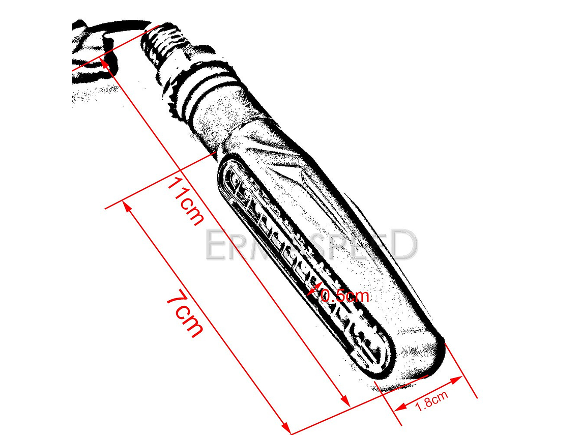 LED Turn Signals for Motorcycle - 4 Units 4