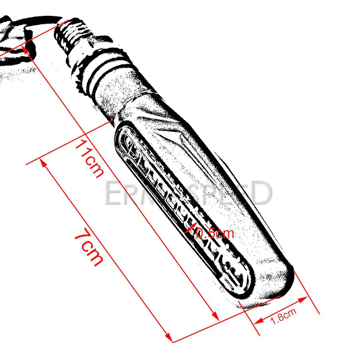 LED Turn Signals for Motorcycle - 4 Units 4