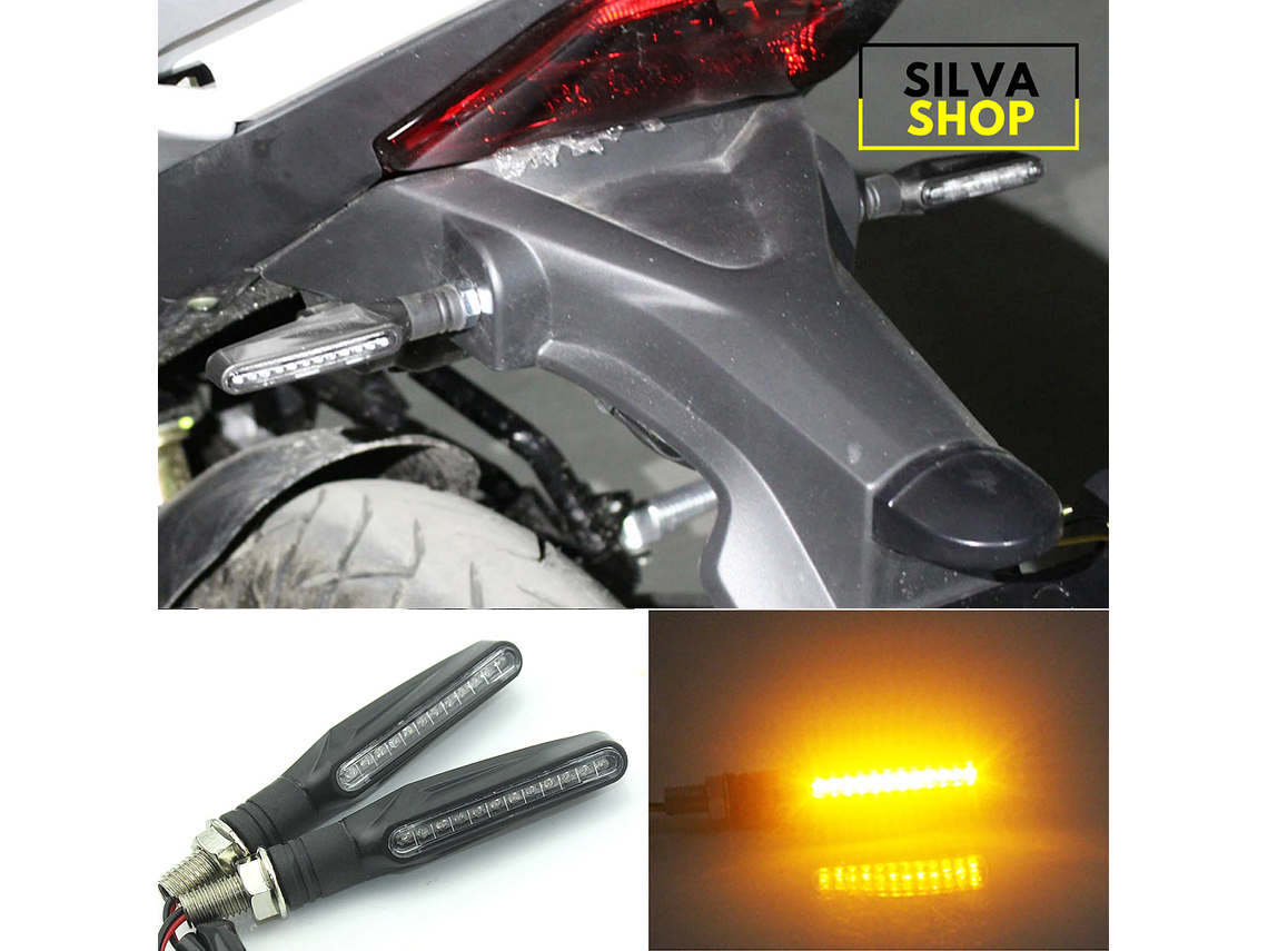 LED Turn Signals for Motorcycle - 4 Units 3