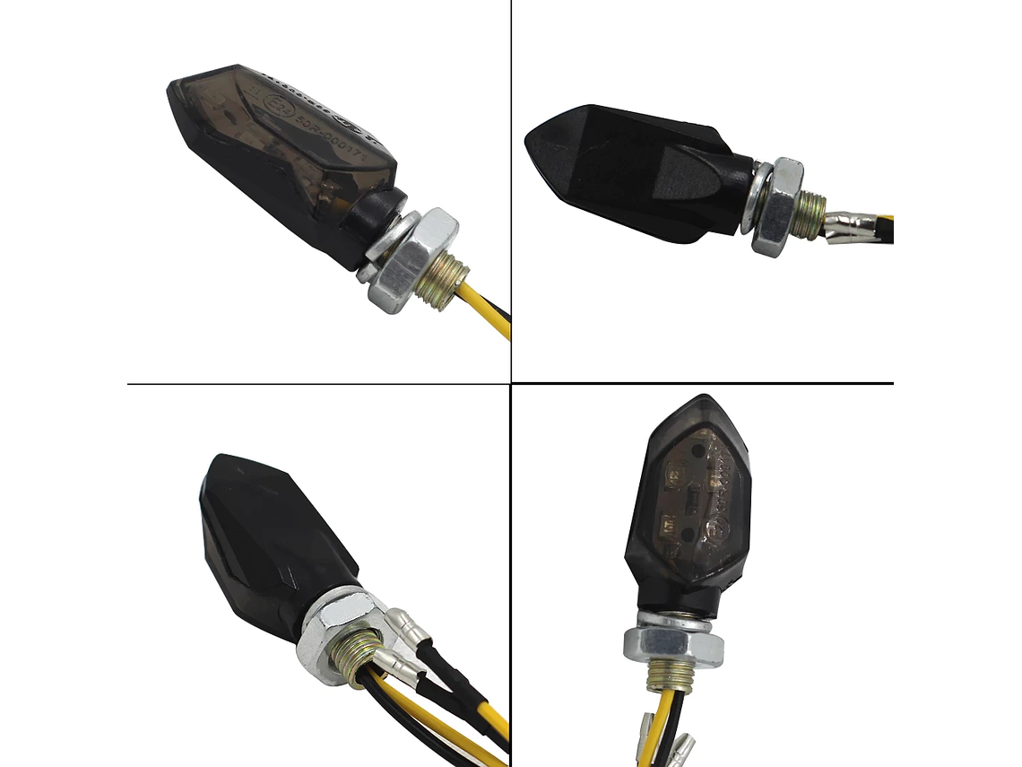 Small Motorcycle LED Turn Signals - (4 Units) 2