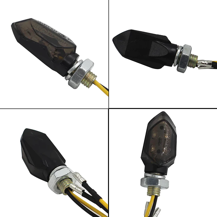 Small Motorcycle LED Turn Signals - (4 Units) 2